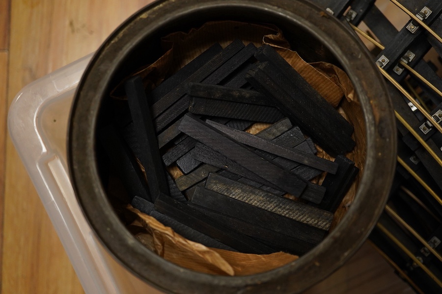 A quantity of Bassett-Lowke track sections, original rail joiners, together with three packets of additional brass flat bottom rail not mounted on sleepers, etc.